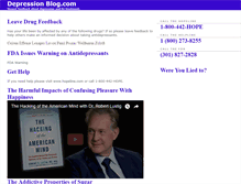 Tablet Screenshot of depressionblog.com